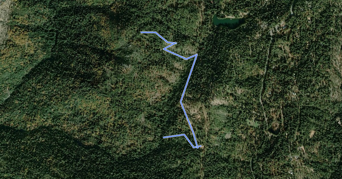 Маршрут Sunset Loop Trail на спутниковом снимке