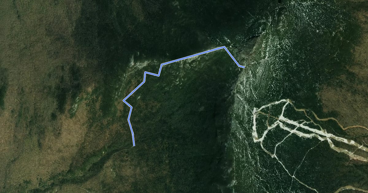 Маршрут Sunset Ridge Trail на спутниковом снимке