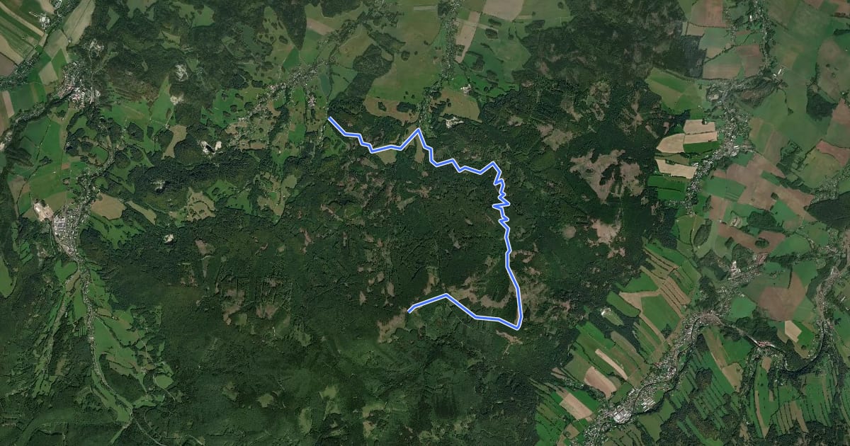 Маршрут SuperFlow trail на спутниковом снимке