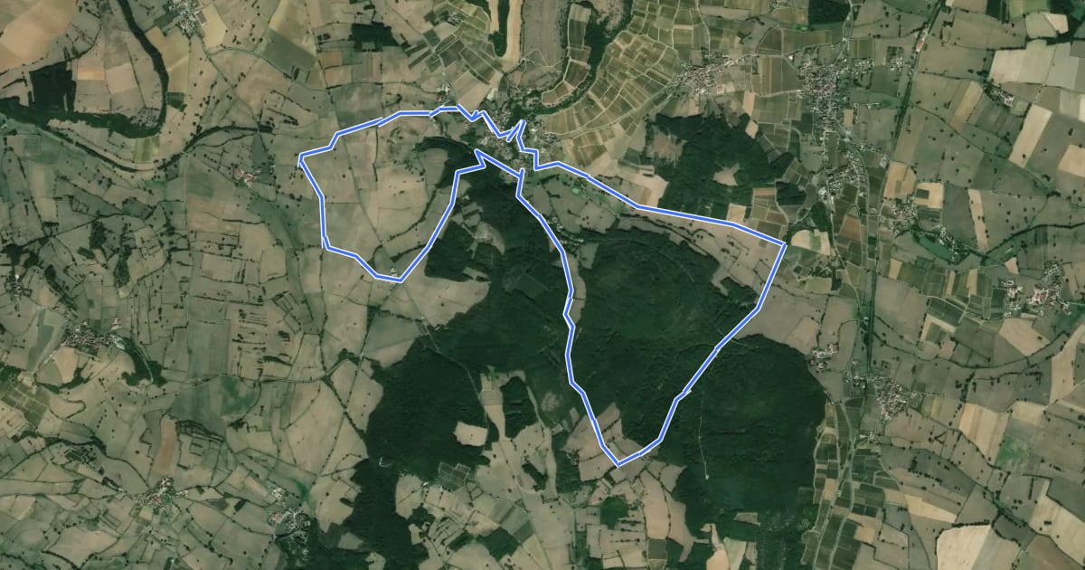 Маршрут Sur l'Ormeau, la Grande Croix на спутниковом снимке