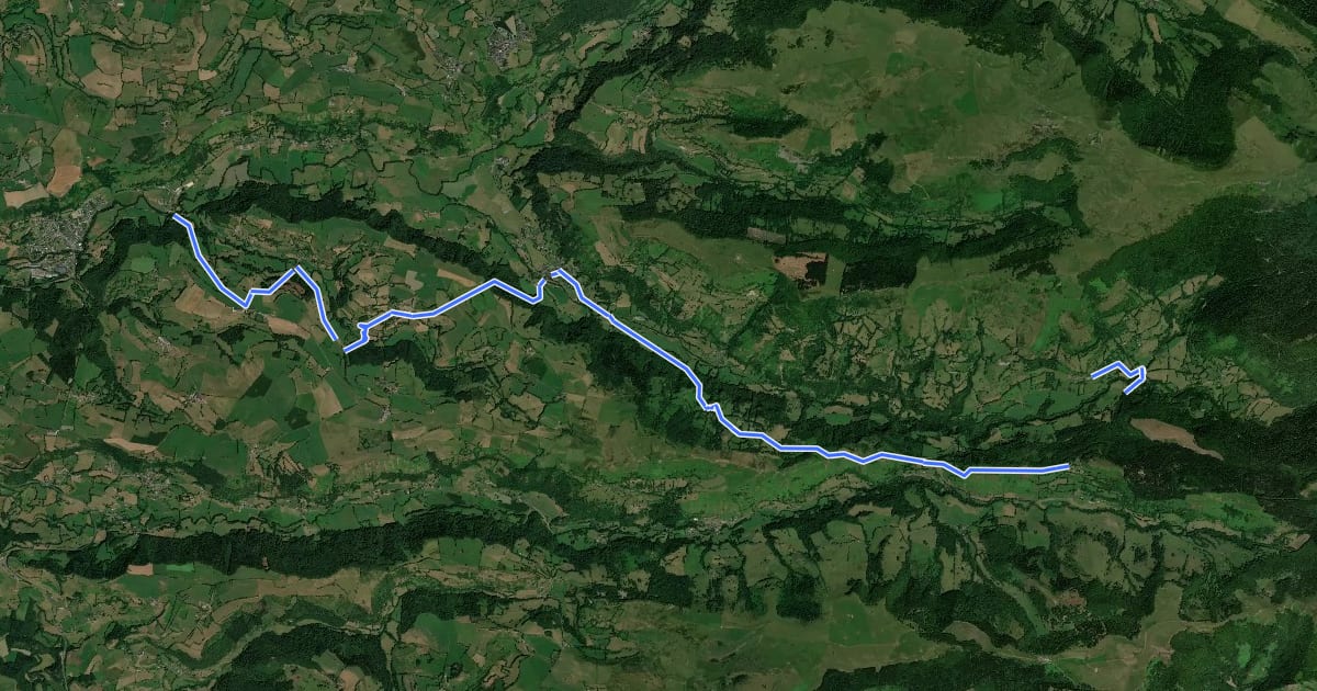 Маршрут Sur la route des transhumances étape 3 на спутниковом снимке