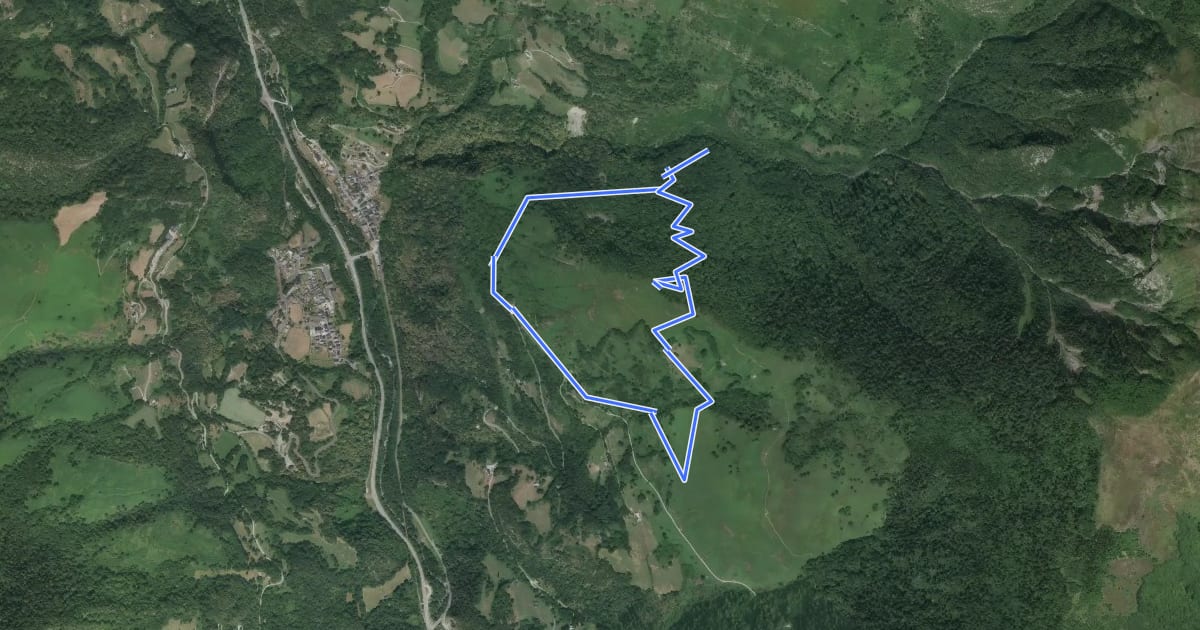 Маршрут Sur la trace de l'Ours - grand circuit asp61 на спутниковом снимке