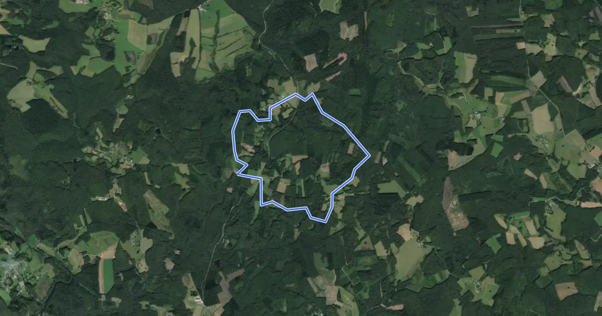 Маршрут Sur les chemins de Marcouyeux на спутниковом снимке