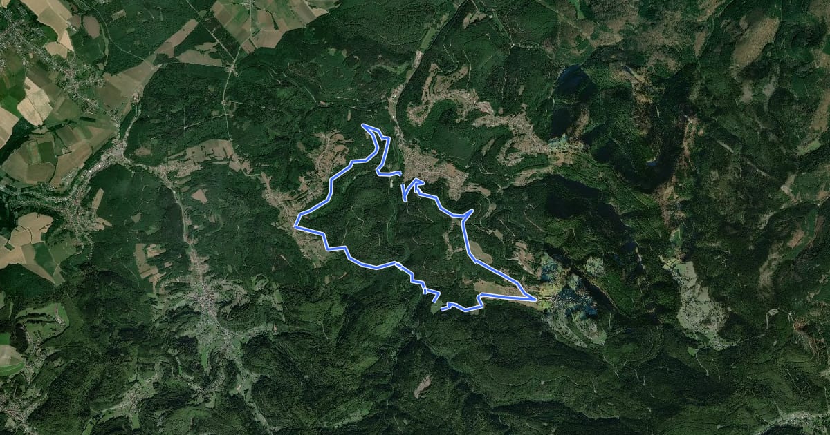 Маршрут Sur les versants de la rivière Zorn entre Harreberg et Dabo на спутниковом снимке