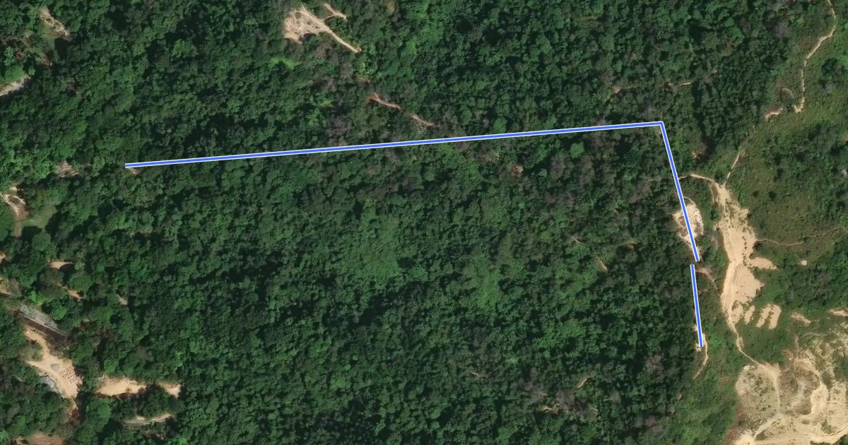 Маршрут Surveyors' Trail 4 на спутниковом снимке
