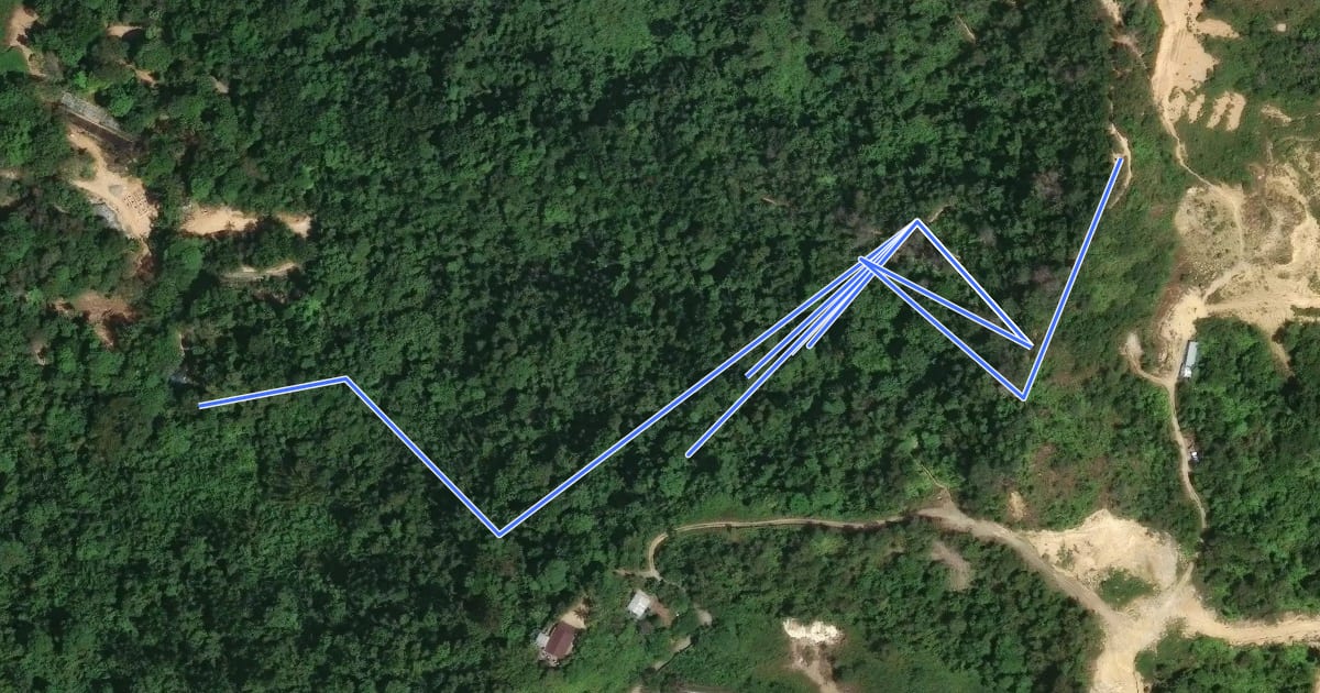 Маршрут Surveyors' Trail 6 на спутниковом снимке