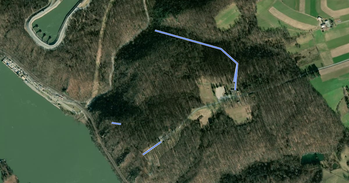 Маршрут Susquehannock Park Trails на спутниковом снимке