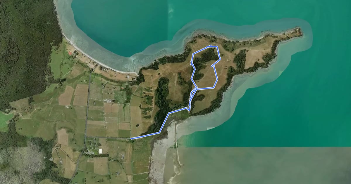 Маршрут Sustainable Farming Trail на спутниковом снимке