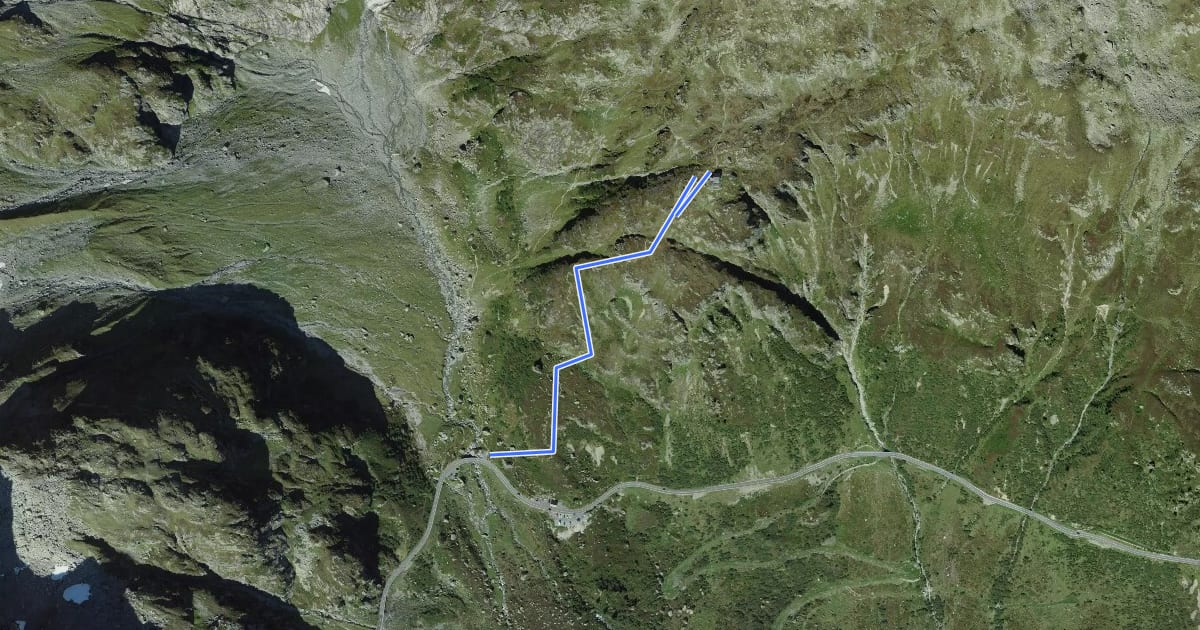 Маршрут Sustenbrüggli - Sustlihütte (Leiternweg) на спутниковом снимке