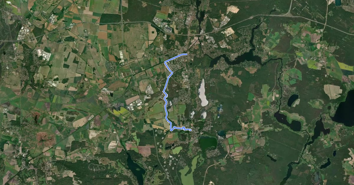 Маршрут Sutschketalwanderweg на спутниковом снимке