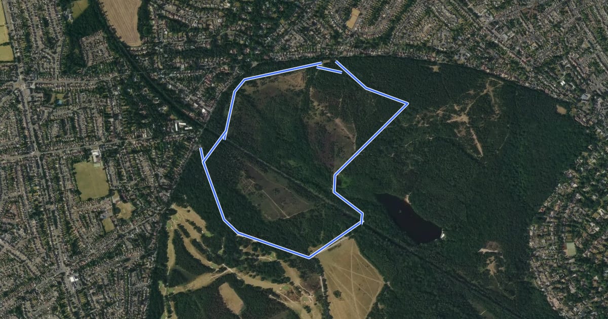 Маршрут Sutton Park Archeology Walk 1: Streetly Gate на спутниковом снимке