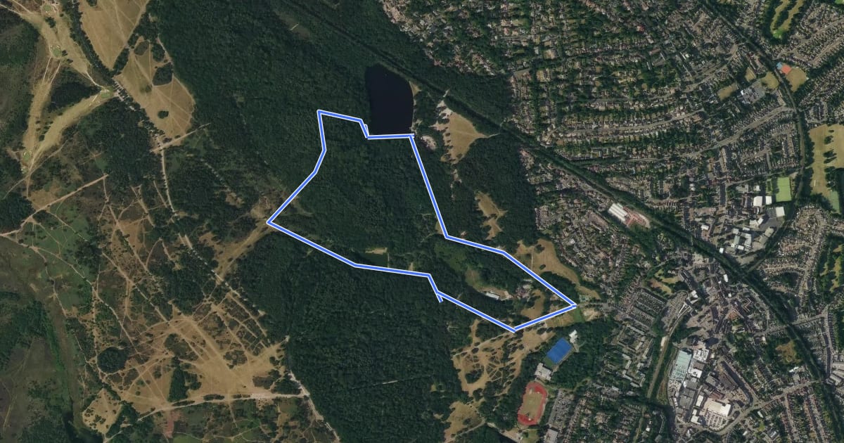Маршрут Sutton Park Archeology Walk 2: Town Gate на спутниковом снимке