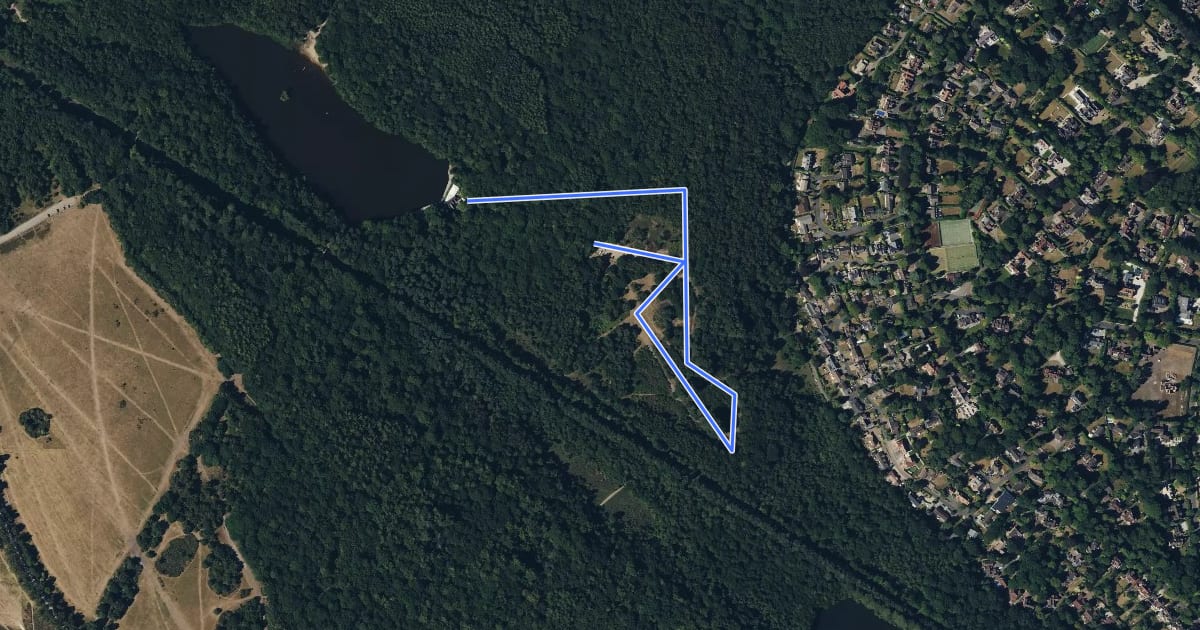 Маршрут Sutton Park Archeology Walk 6: Bracebridge Pool на спутниковом снимке