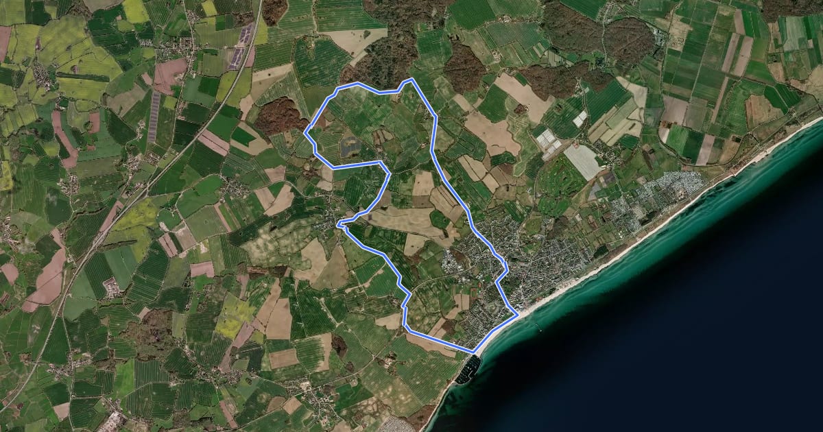 Маршрут Suxdorf-Route, Grömitz на спутниковом снимке