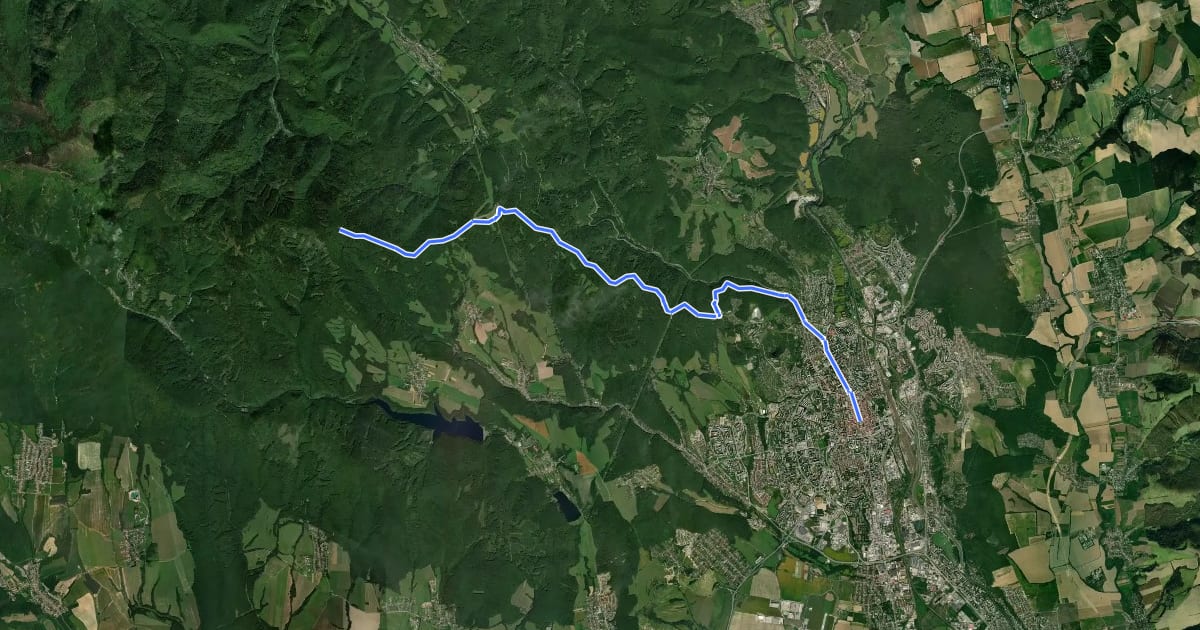 Маршрут Svätojakubská cesta na Slovensku: Etapa Košice – Chata Lajoška на спутниковом снимке