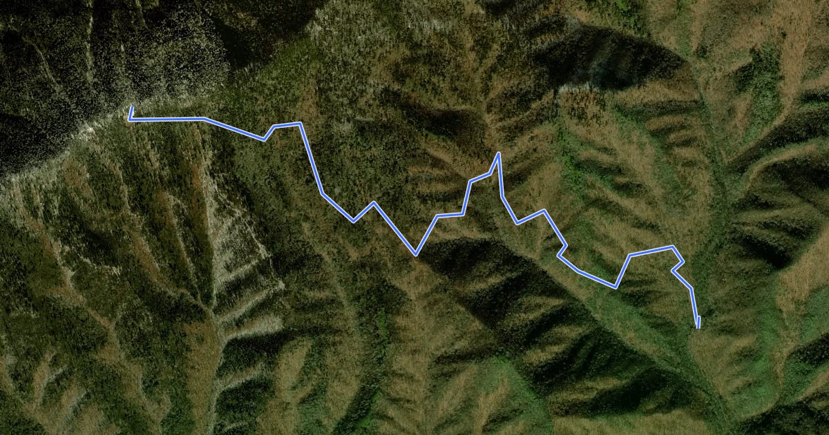 Маршрут Sweat Heifer Creek Trail на спутниковом снимке