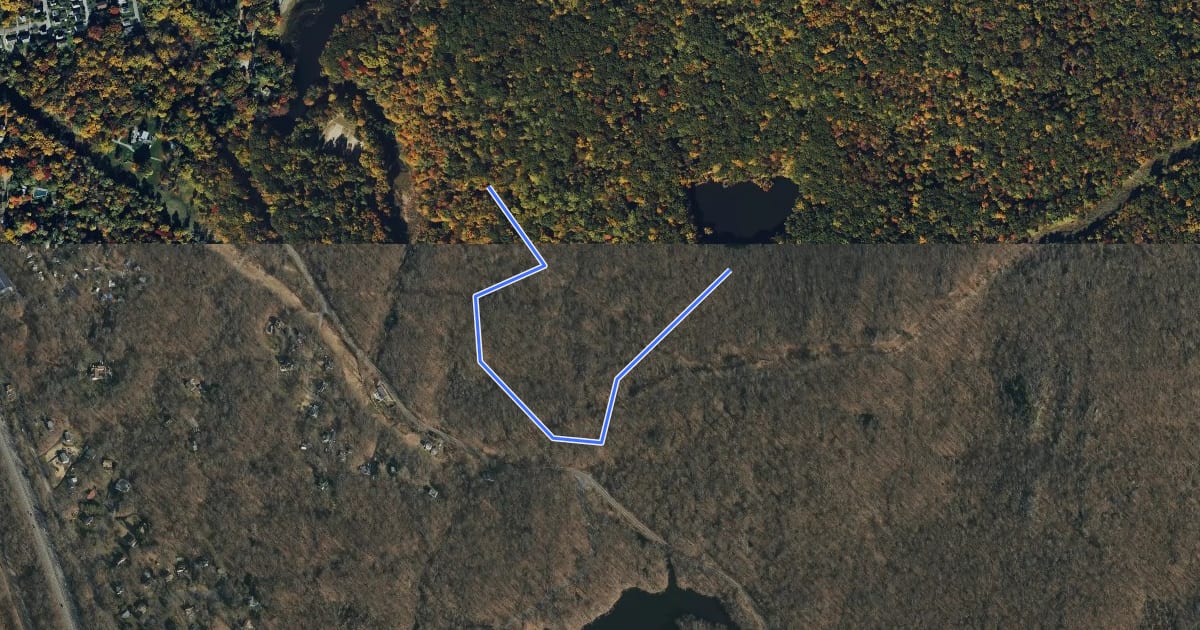 Маршрут Switchback на спутниковом снимке
