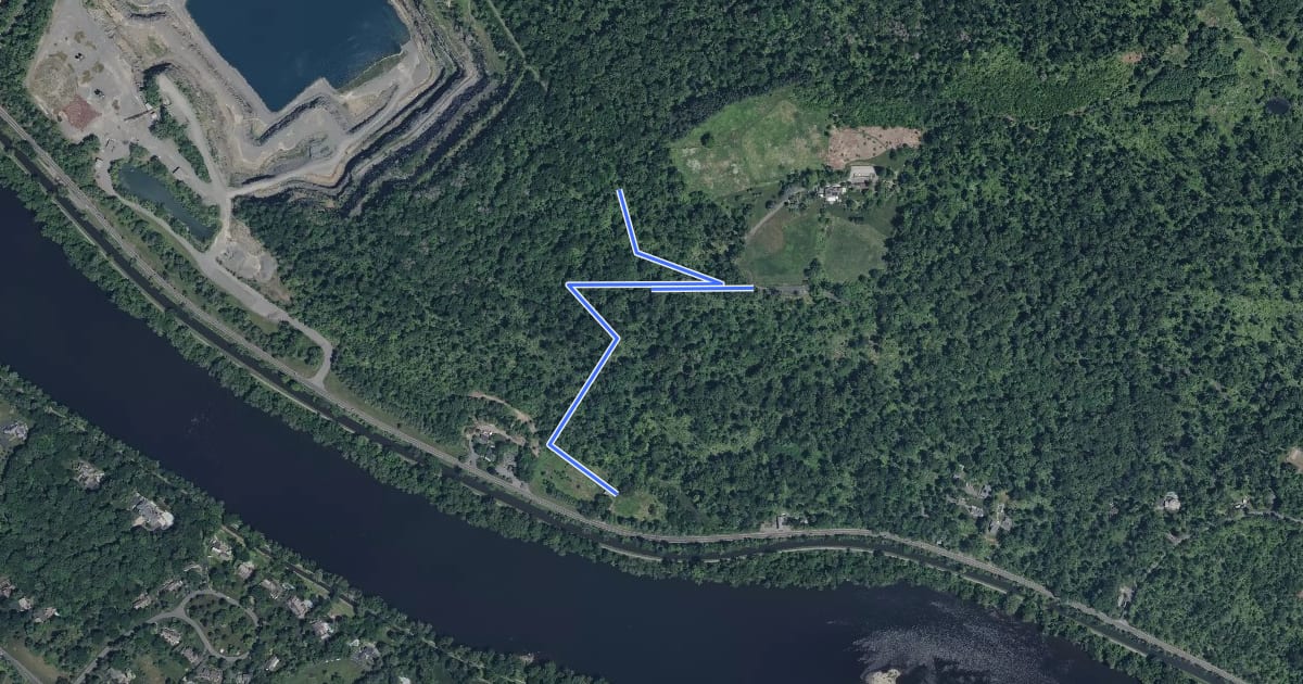 Маршрут Switchback Trail на спутниковом снимке