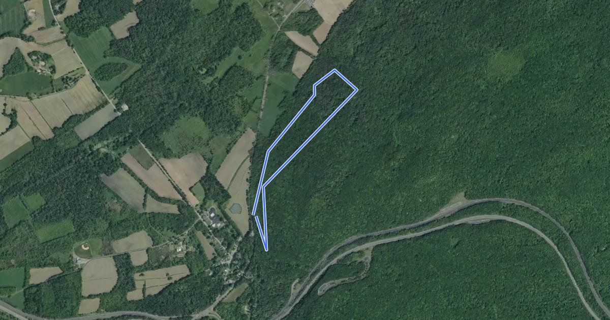 Маршрут Switchback Trail на спутниковом снимке