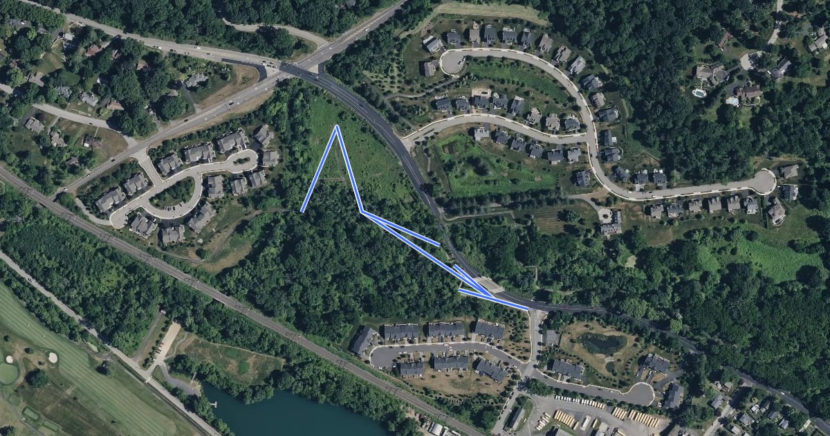 Маршрут Sycamore Trail на спутниковом снимке