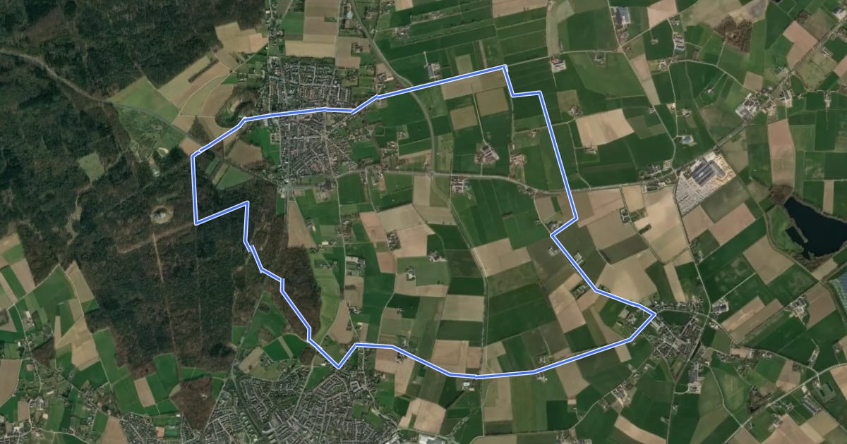Маршрут Sydeheimroute на спутниковом снимке