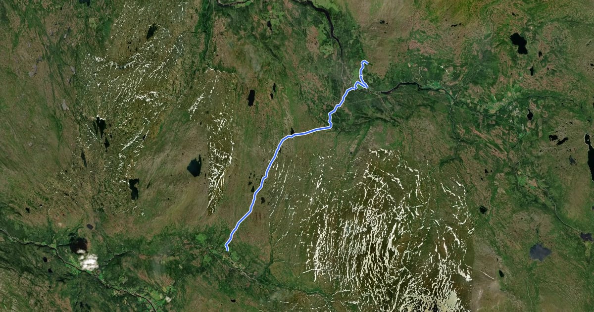 Маршрут SYL28 на спутниковом снимке