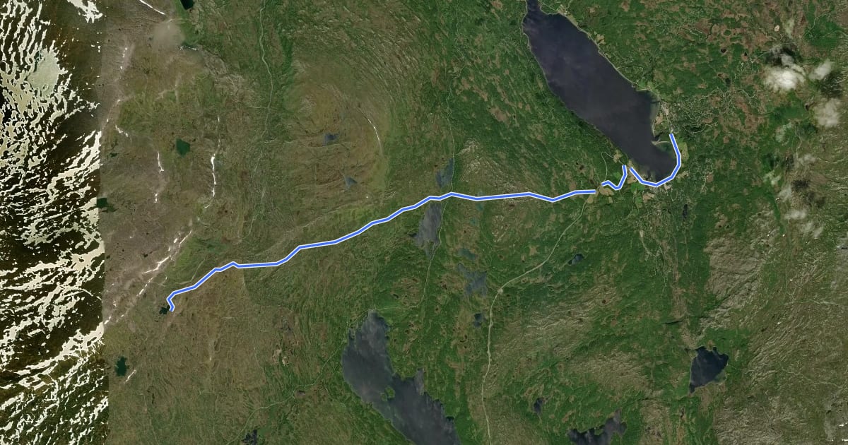 Маршрут SYL31 на спутниковом снимке