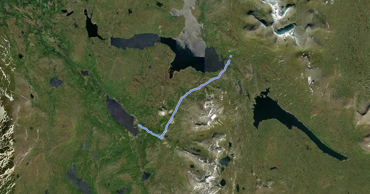 Маршрут SYL33 на спутниковом снимке
