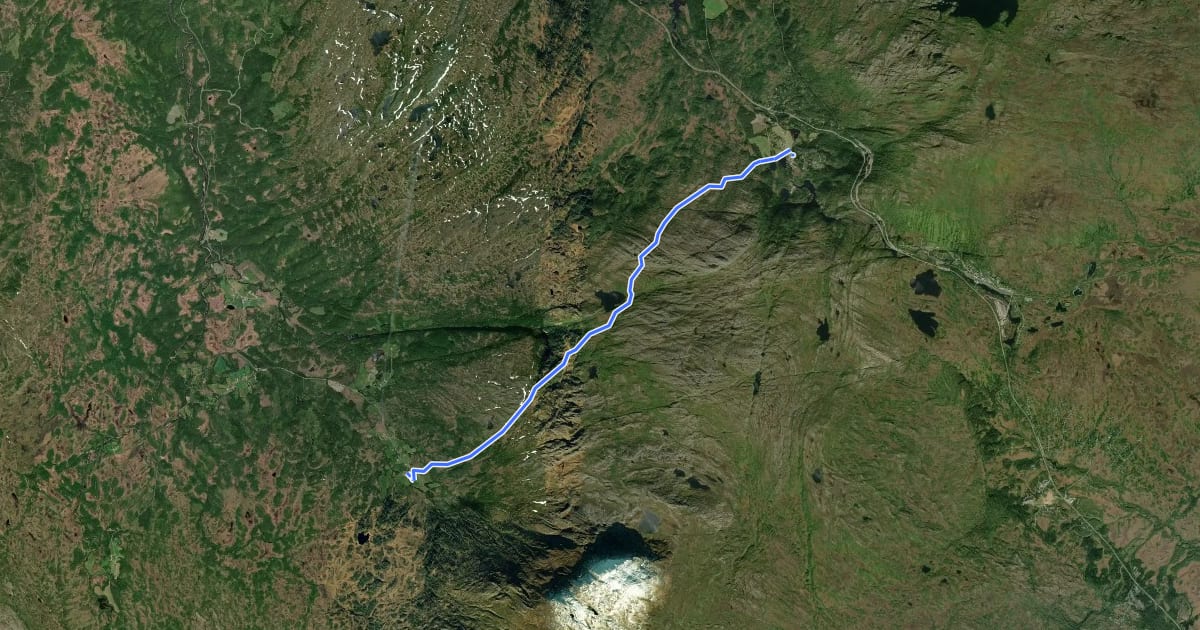 Маршрут SYL47 на спутниковом снимке