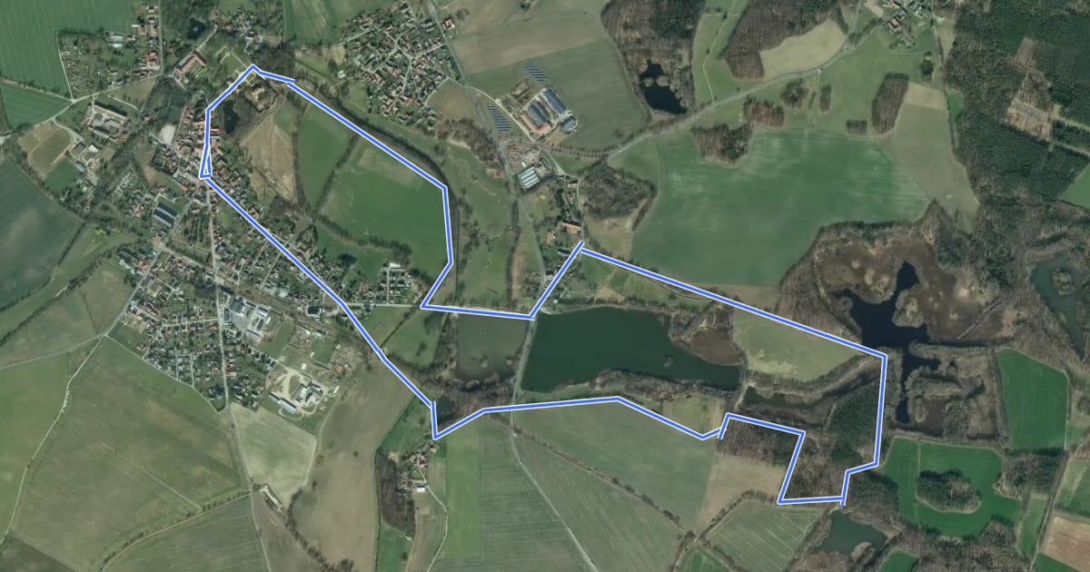 Маршрут SZ-Rundwanderweg на спутниковом снимке