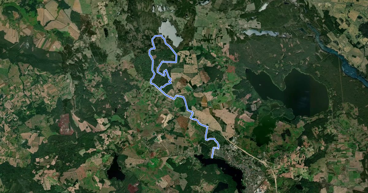 Маршрут Szczecinecki Maraton MTB на спутниковом снимке