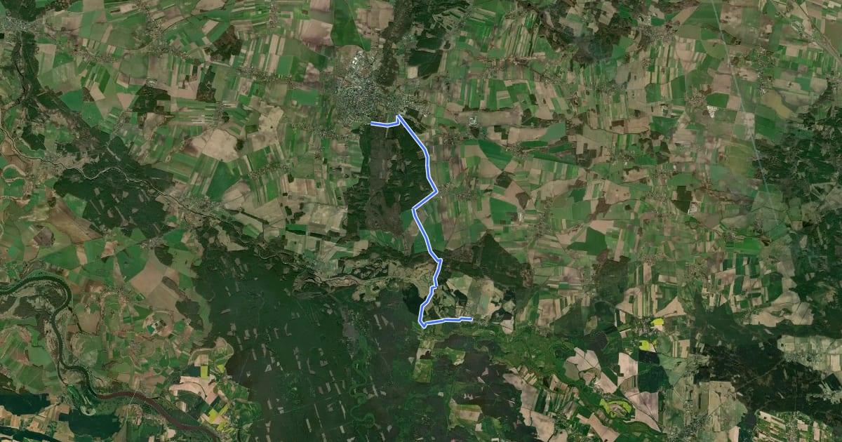 Маршрут Szlak 5 Mostów на спутниковом снимке