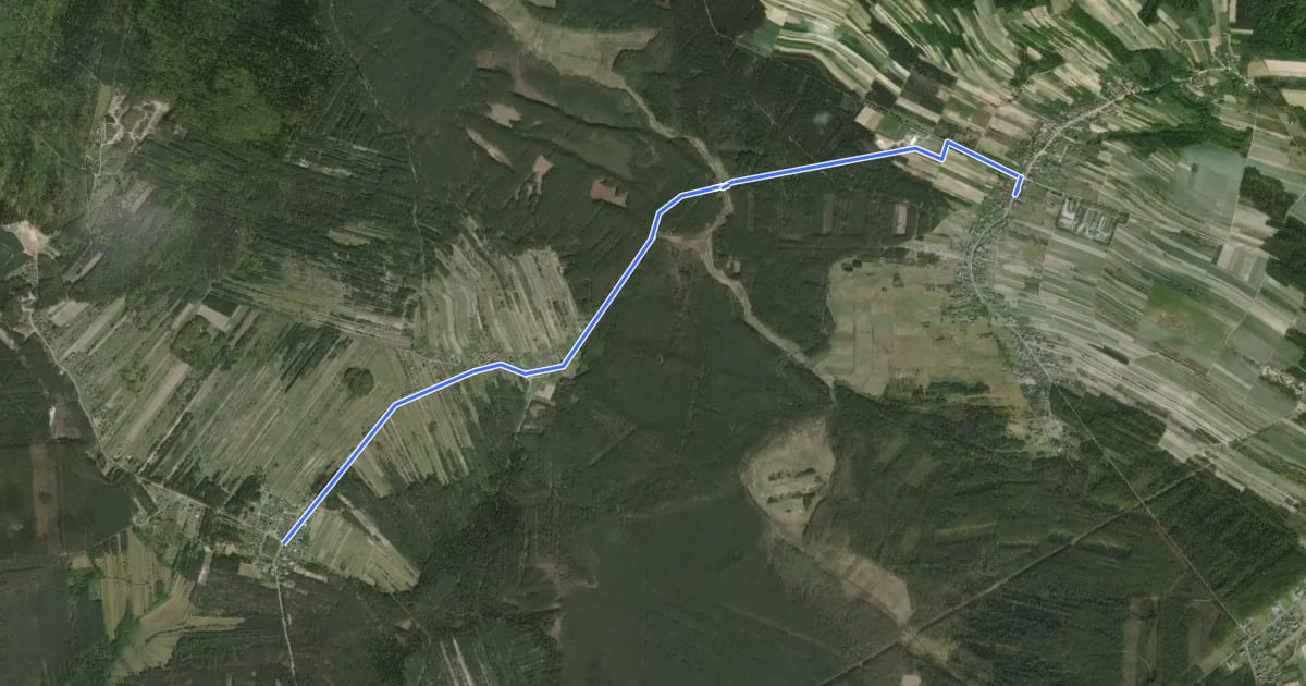 Маршрут Szlak łącznikowy 2 на спутниковом снимке