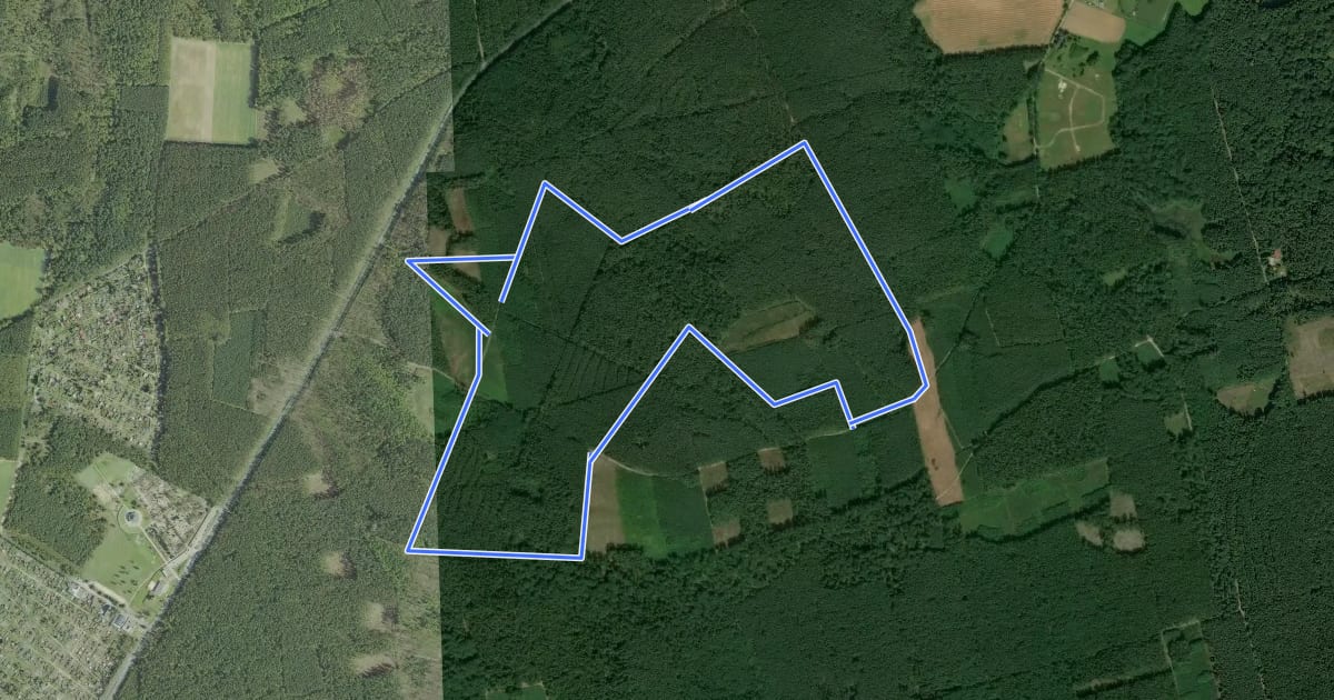 Маршрут Szlak Nordic Walking на спутниковом снимке