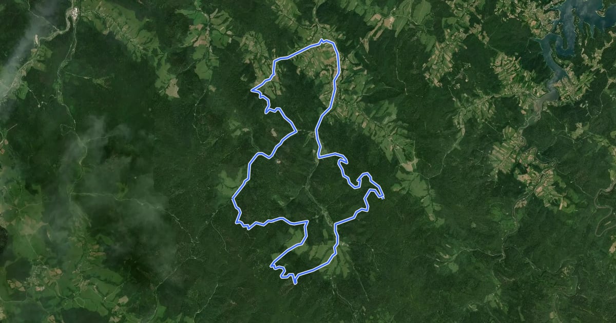 Маршрут Szlak nr2 Niebieski на спутниковом снимке