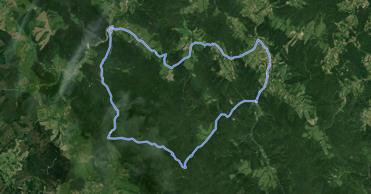 Маршрут Szlak nr3 Brązowy на спутниковом снимке