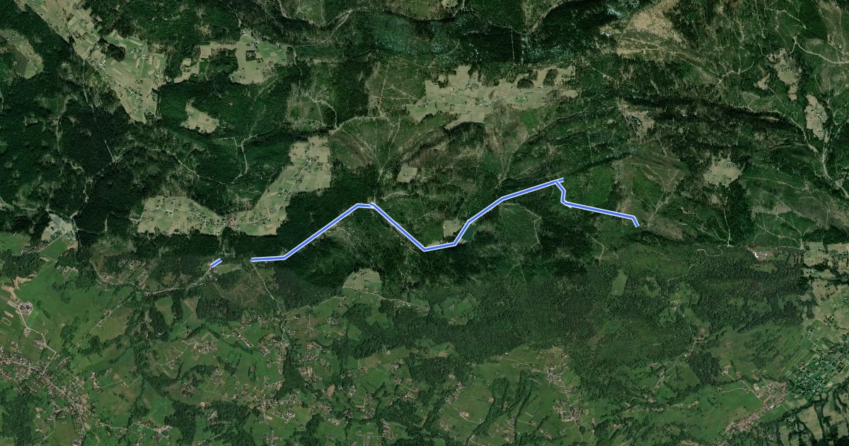 Маршрут Szlak spacerowy „Źródła Olzy” на спутниковом снимке