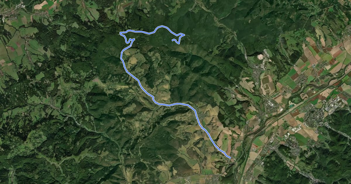 Маршрут T1 на спутниковом снимке