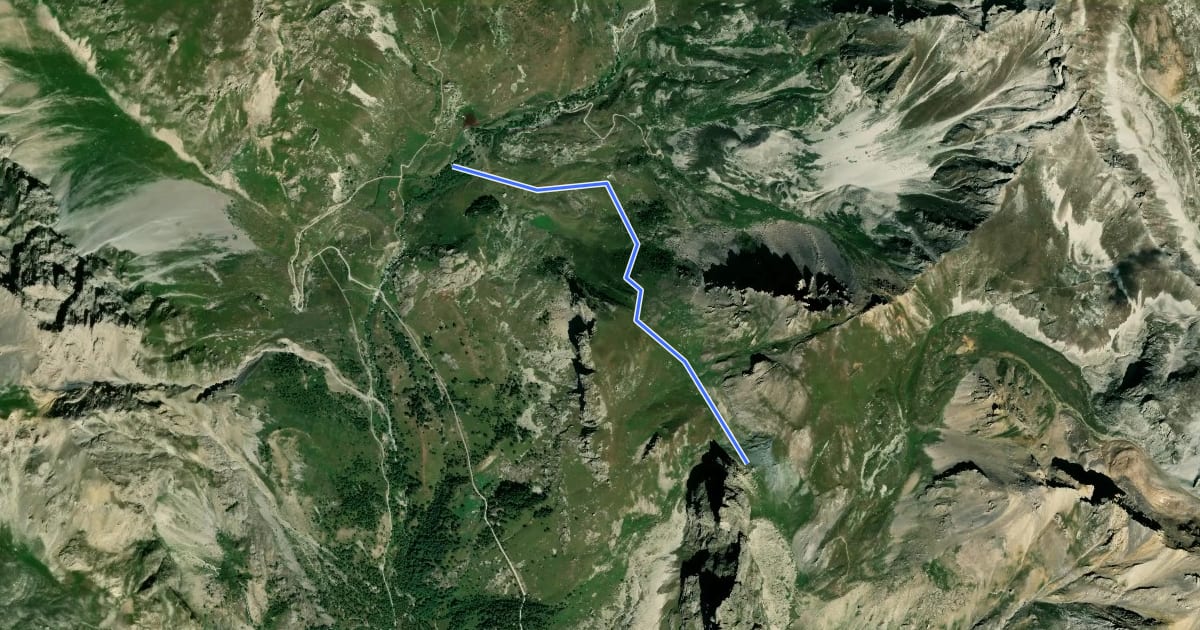 Маршрут T14 на спутниковом снимке