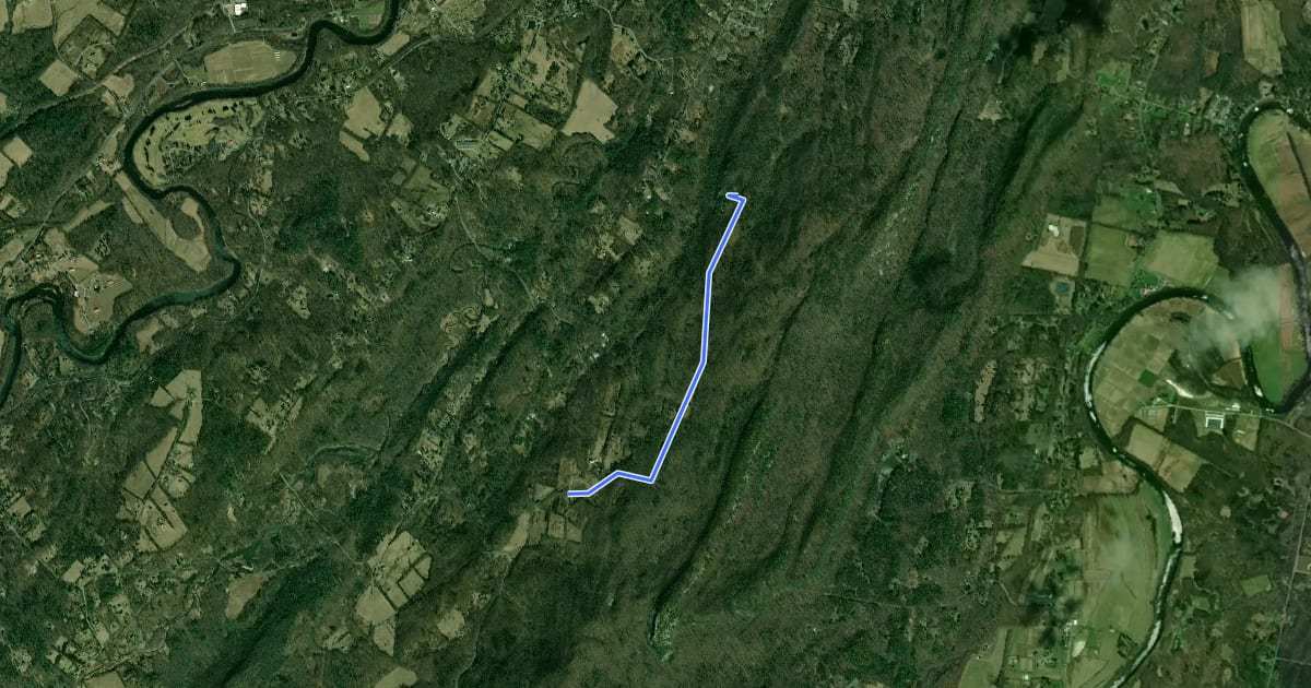 Маршрут Table Rocks Trail на спутниковом снимке