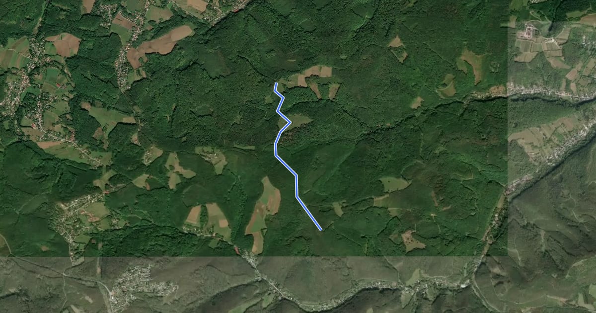 Маршрут Taferlberg – Eichenhain на спутниковом снимке