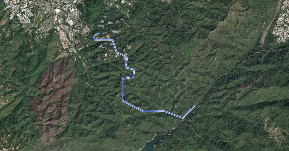 Маршрут Tai Tong Section на спутниковом снимке