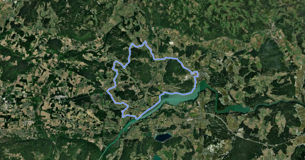 Маршрут Tainach-Tour на спутниковом снимке
