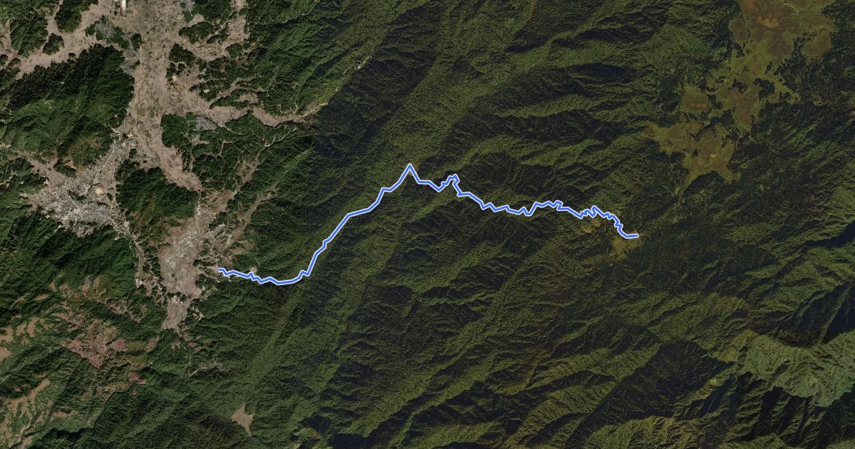 Маршрут Talle Valley Trek на спутниковом снимке