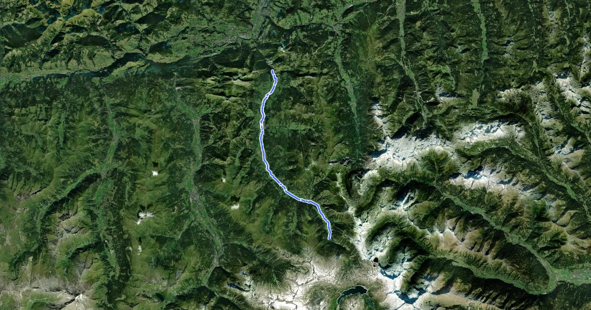 Маршрут Talwanderweg 10 на спутниковом снимке