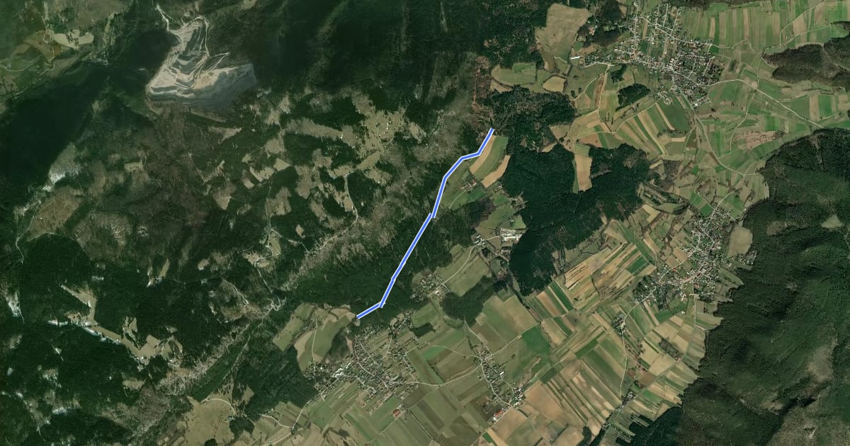 Маршрут Talweg на спутниковом снимке