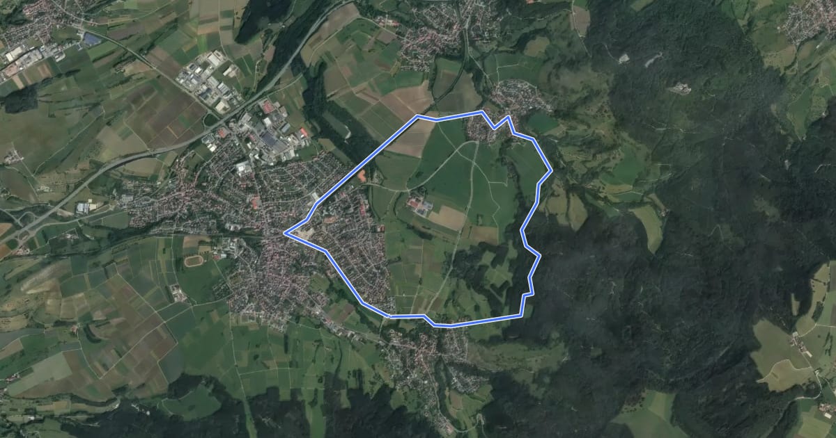 Маршрут Talweg на спутниковом снимке