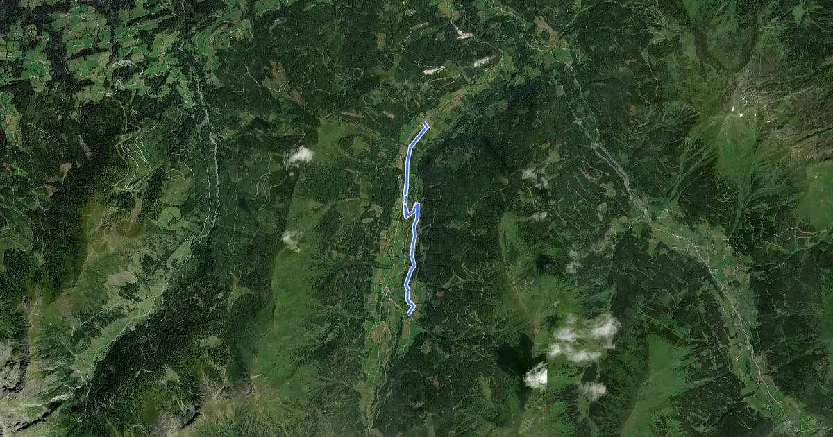 Маршрут Talweg на спутниковом снимке