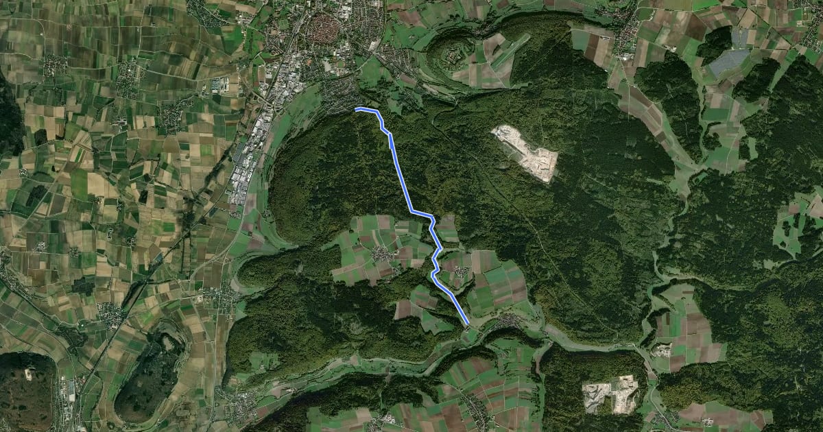 Маршрут Talweg на спутниковом снимке