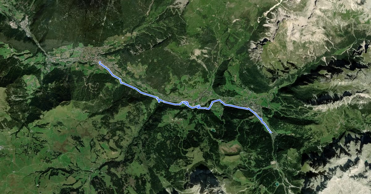 Маршрут Talweg на спутниковом снимке